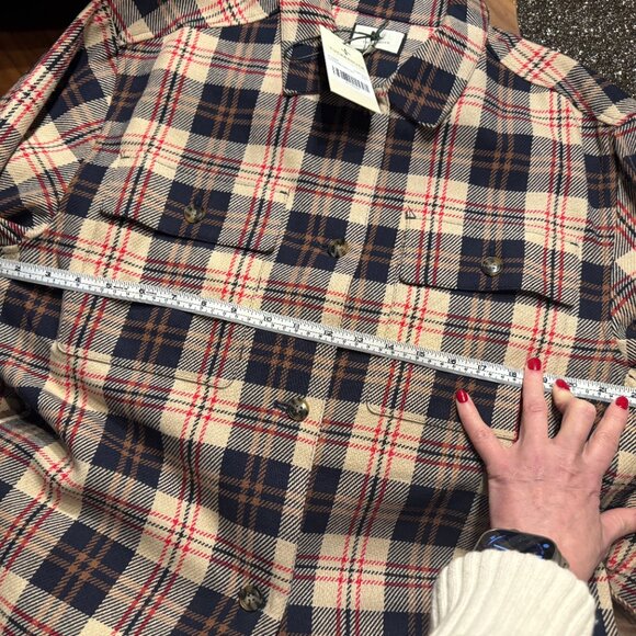 Tuckernuck Cream Plaid Platt Ranch Jacket, Large, NWT - Picture 10 of 14